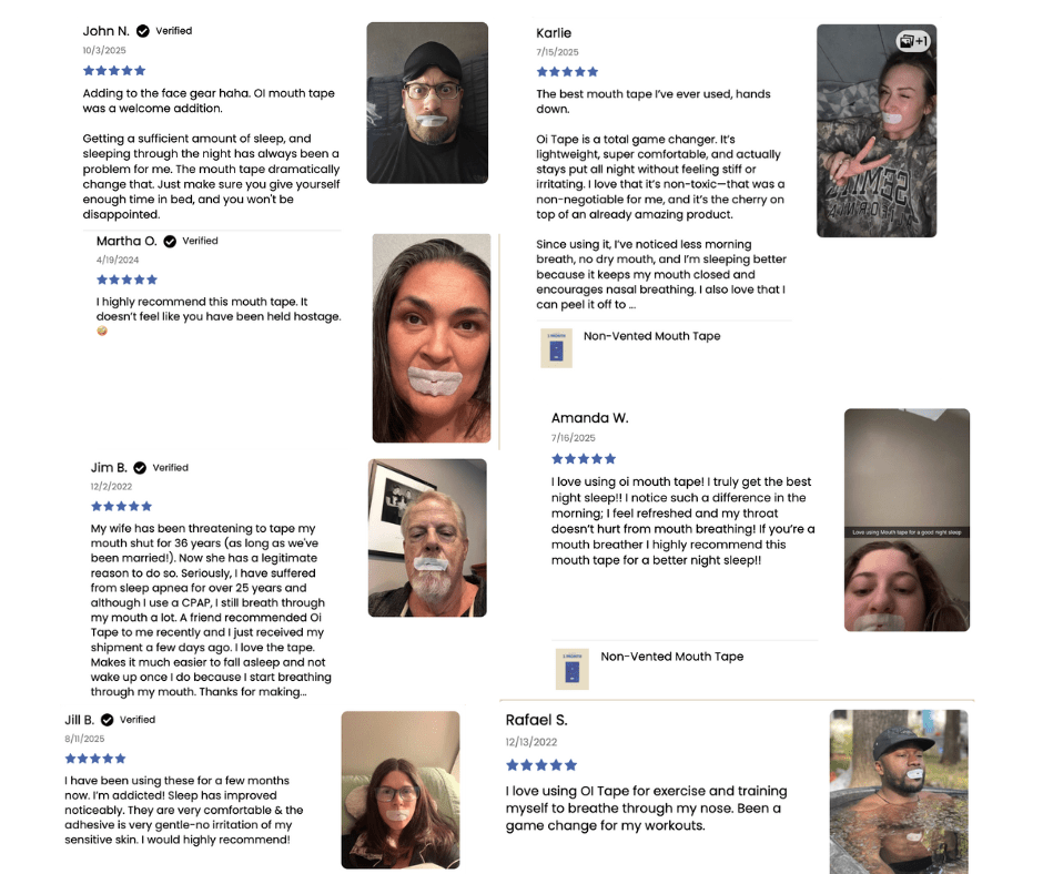 oi tape oi tape™ Non - Vented Mouth Tape