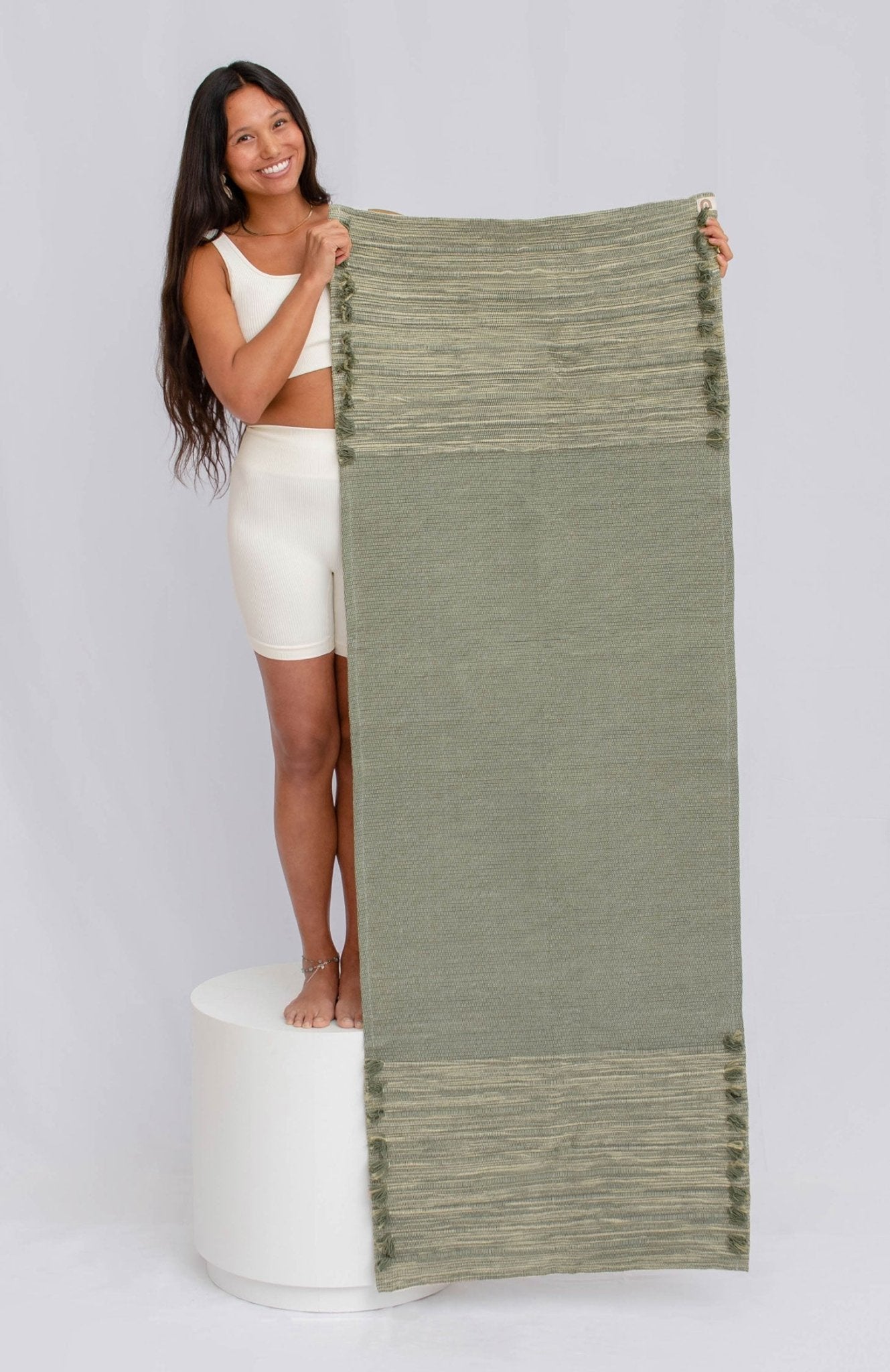 okoliving Jade & Jute - Naturally Dyed Herbal Yoga Mat