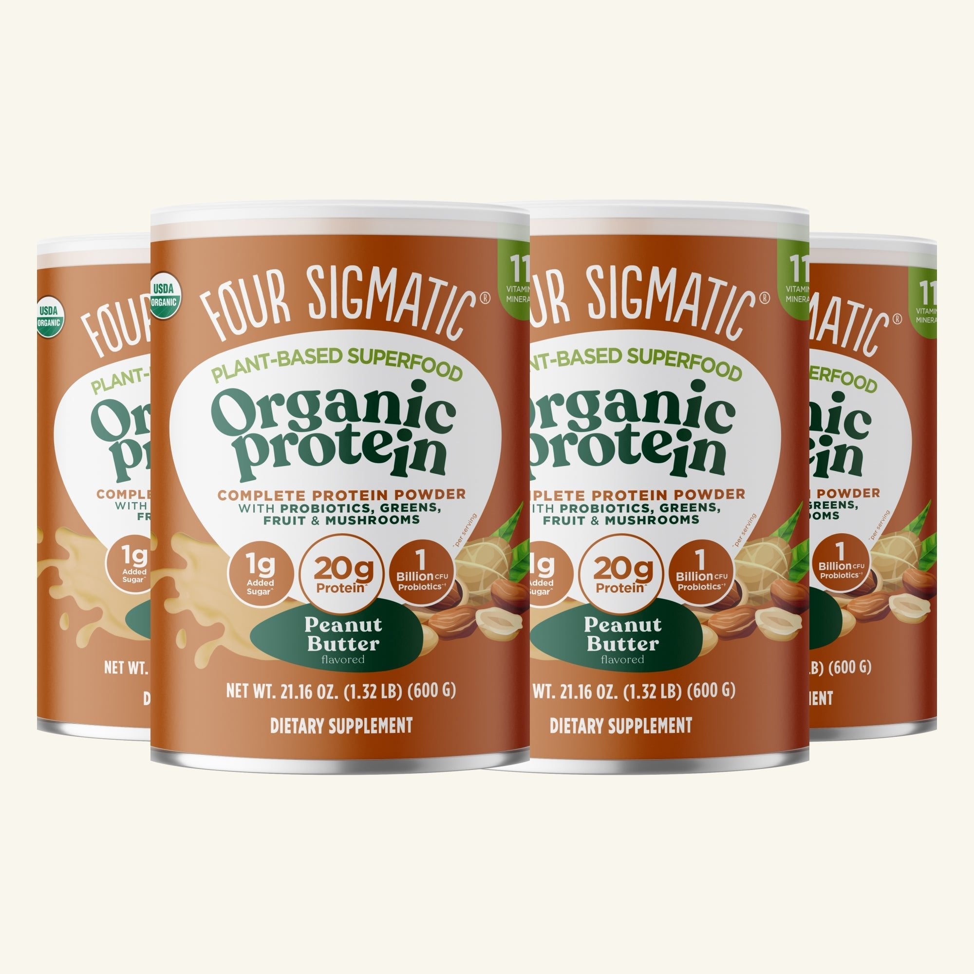 US Four Sigmatic Plant - Based Protein – Peanut Butter
