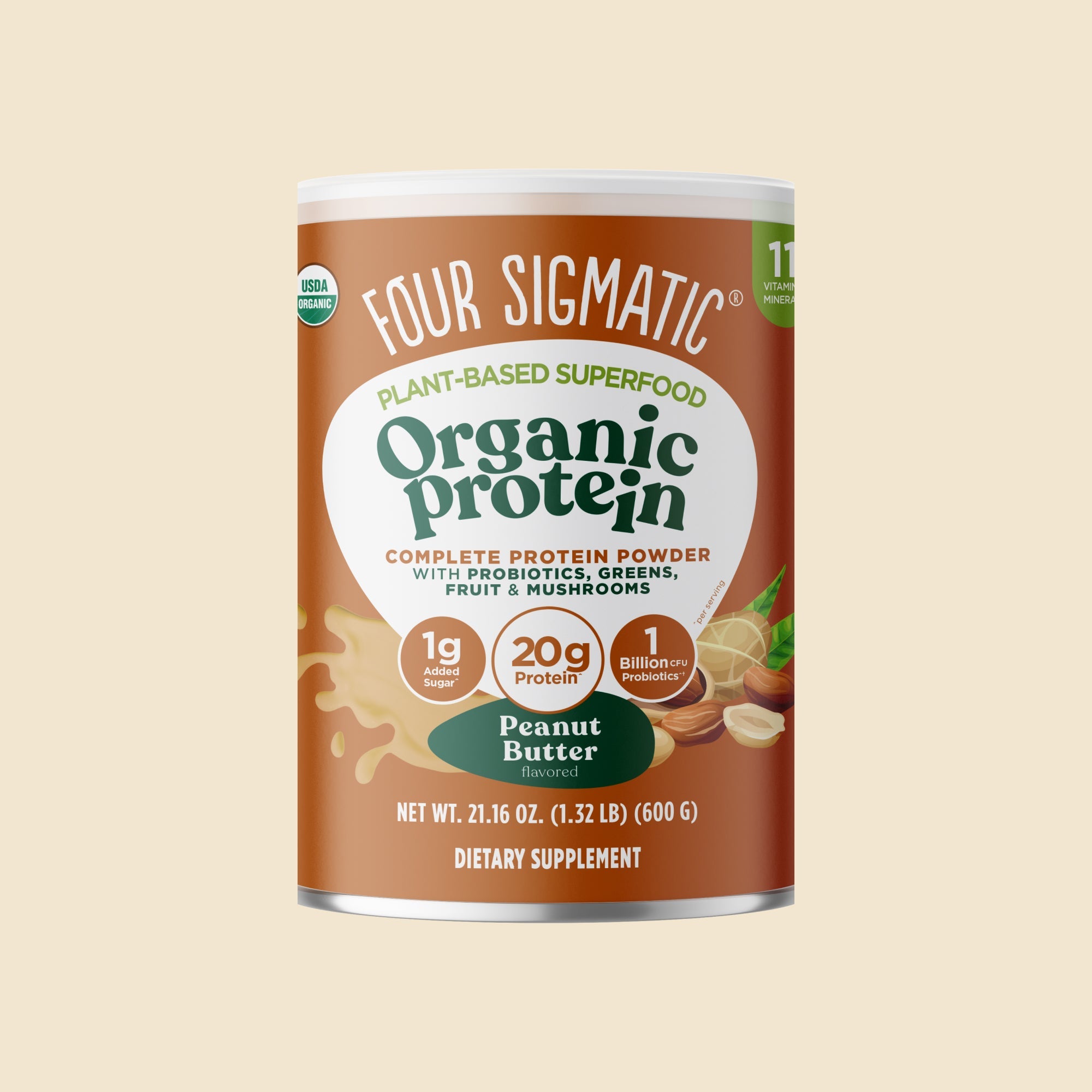 US Four Sigmatic Plant - Based Protein – Peanut Butter