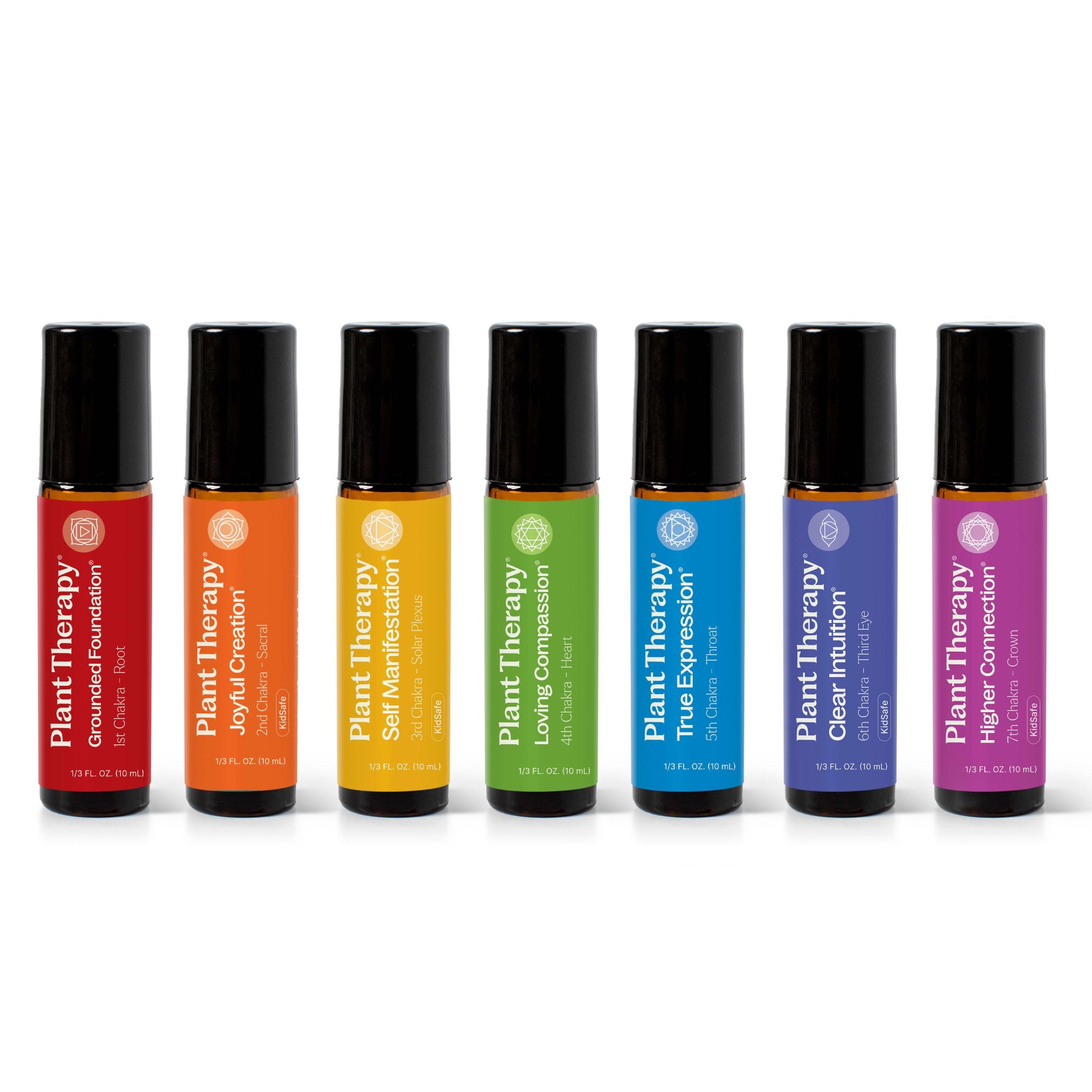 Plant Therapy Chakra Blends Essential Oil Roll - On Set