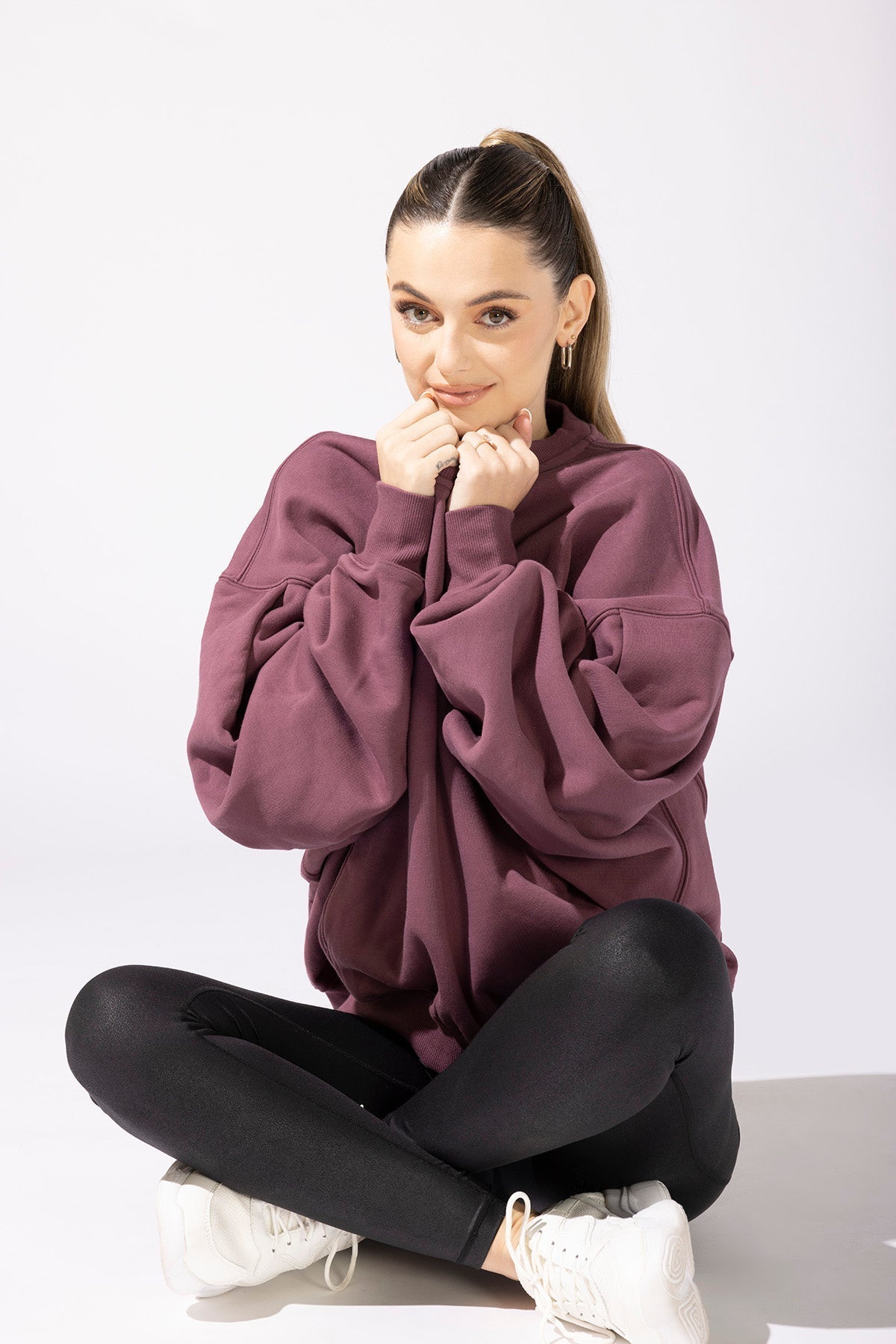 POPFLEX® Brunch Sweater - Merlot
