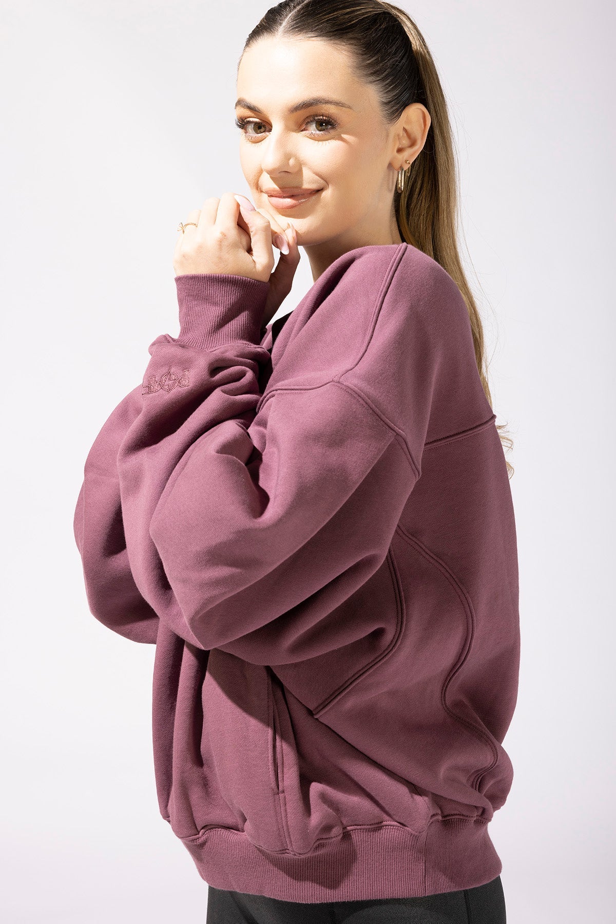 POPFLEX® Brunch Sweater - Merlot