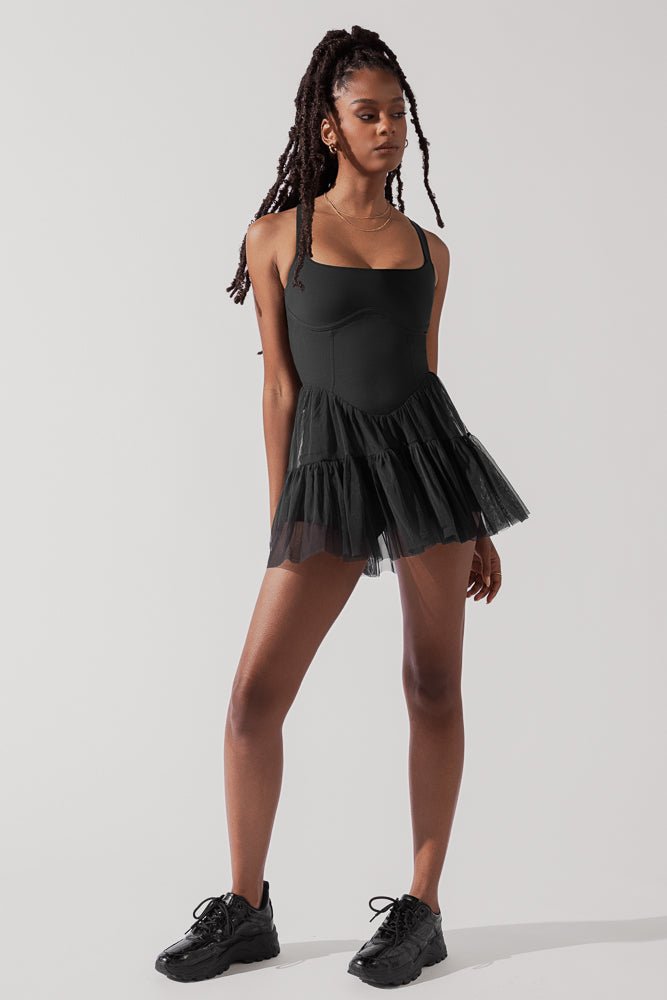 POPFLEX® Corset Pirouette Dress - Black