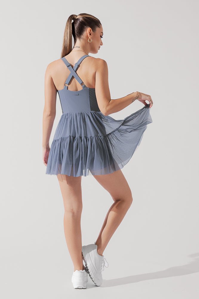 POPFLEX® Corset Pirouette Dress - Blue Mist