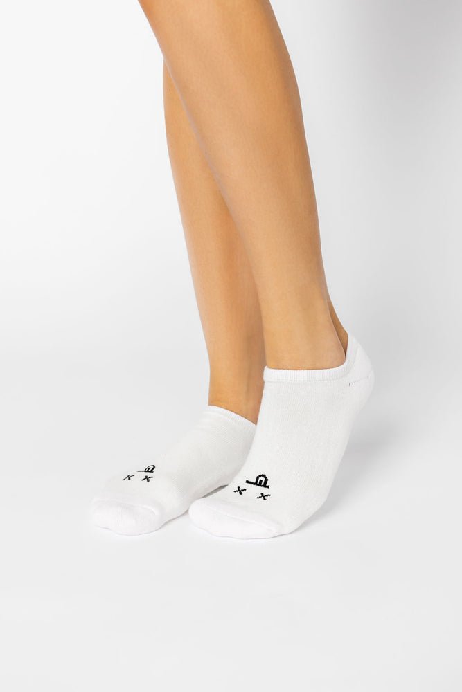 POPFLEX® Dead Face Low Rise Socks - White