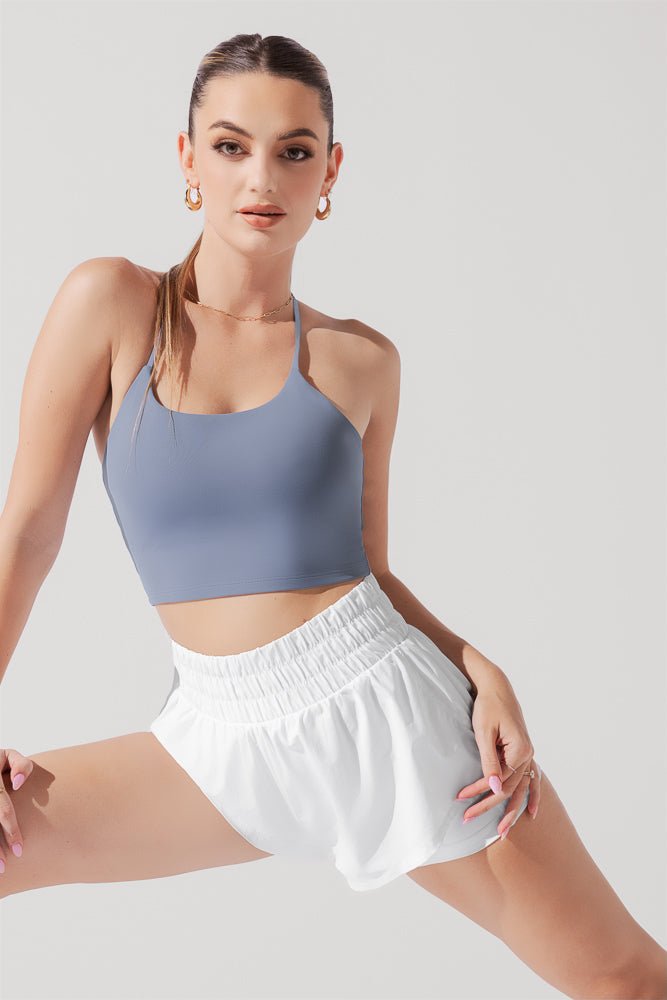 POPFLEX® Flexy Crop Top - Blue Mist