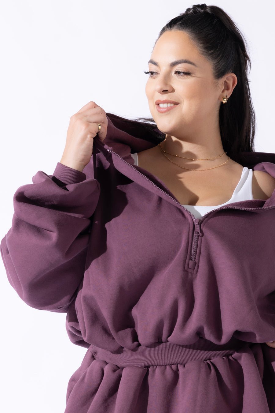 POPFLEX® Game Day Dress - Deep Plum