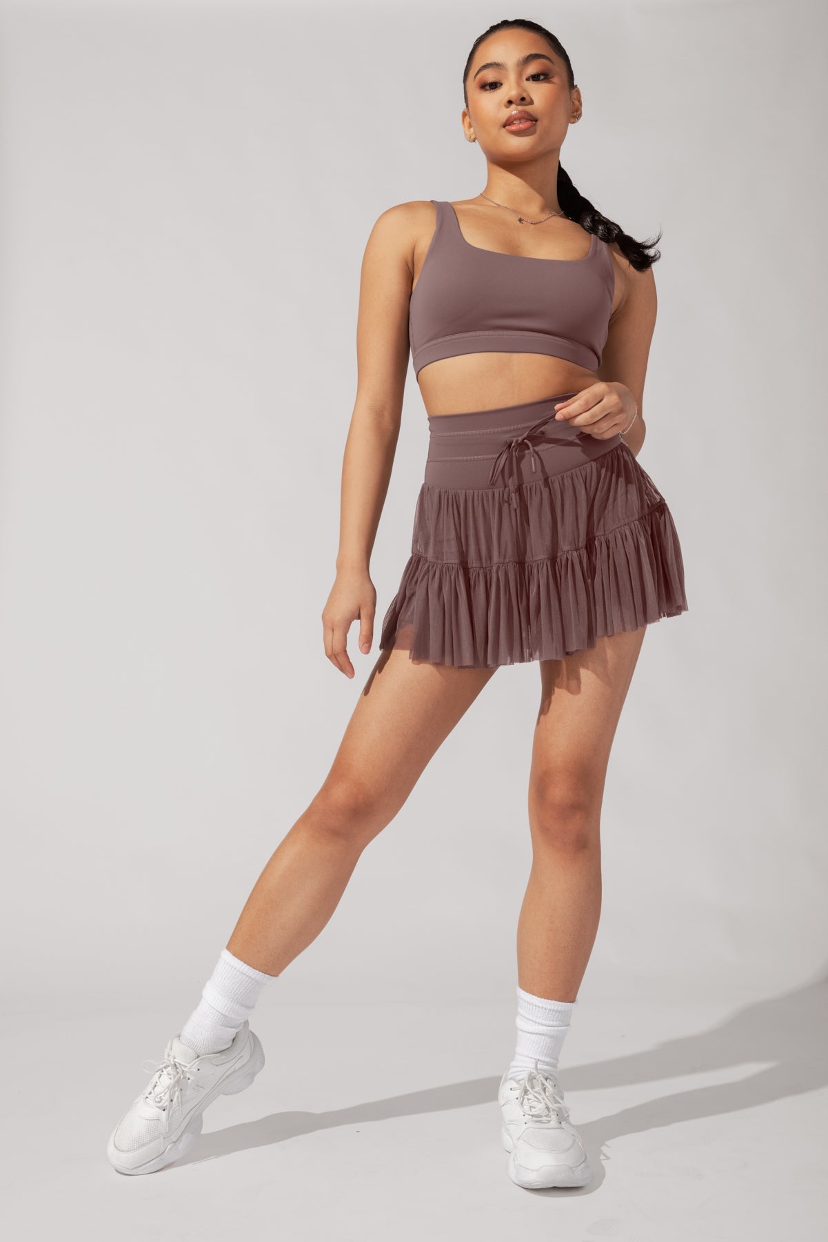 POPFLEX® Pirouette Skort - Peppercorn