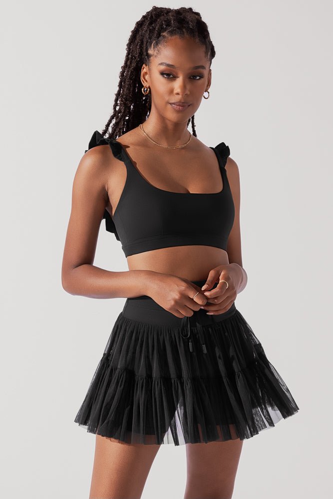POPFLEX® Romance Ruffle Bra - Black