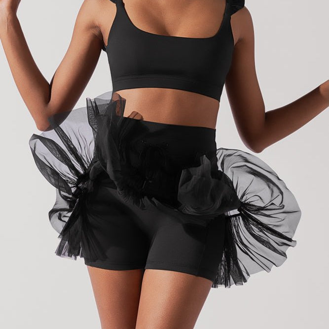 POPFLEX® Romance Ruffle Bra - Black