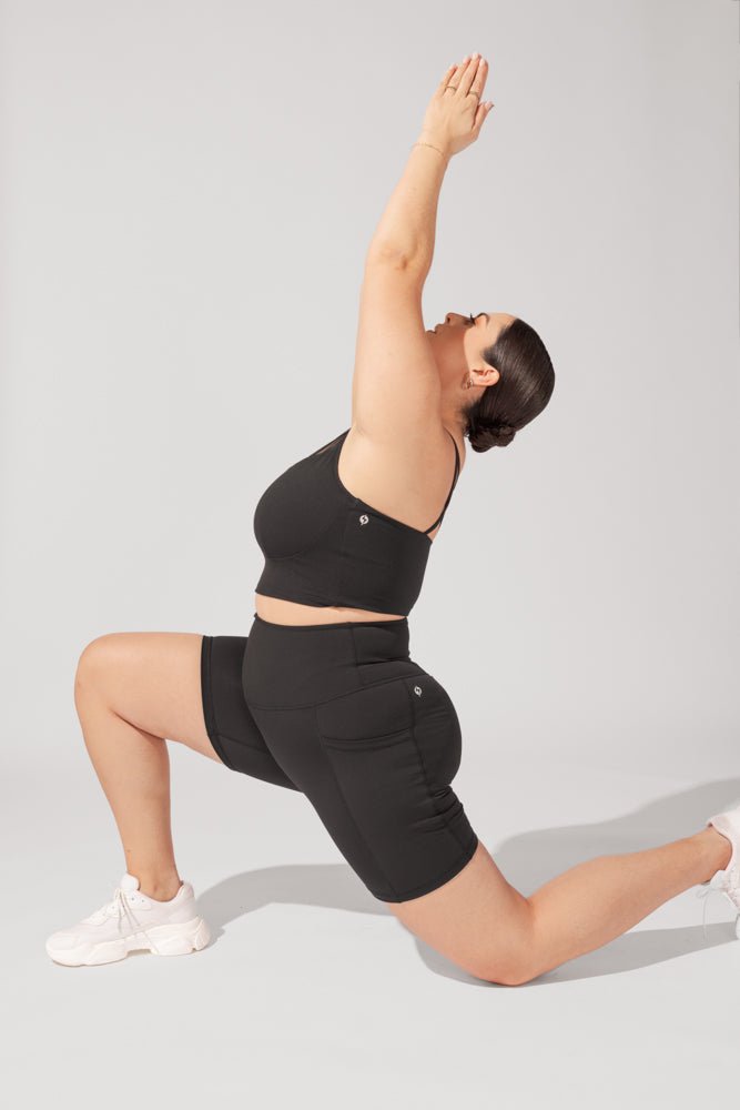 POPFLEX® Supersculpt™ Biker Short with Pockets - Black