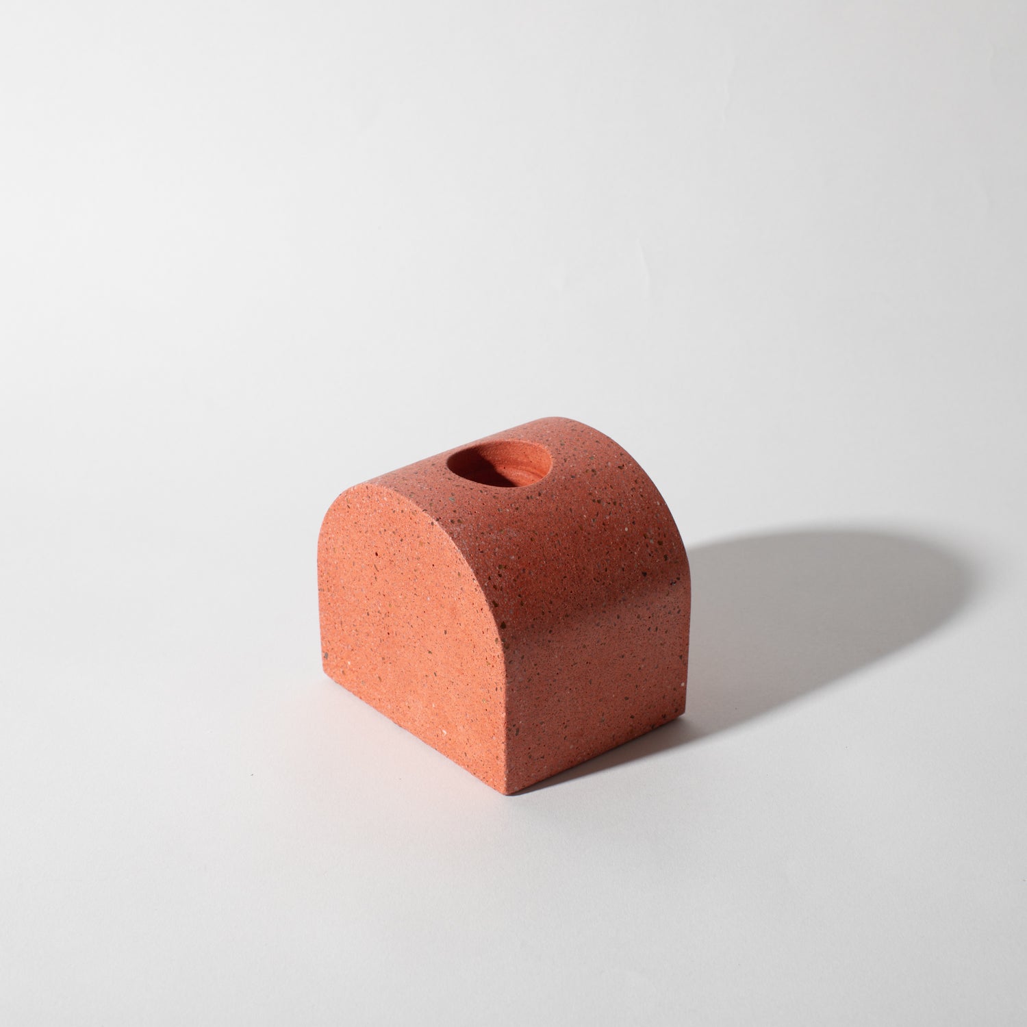 Pretti.Cool Arch Candlestick Holder | Coral Terrazzo