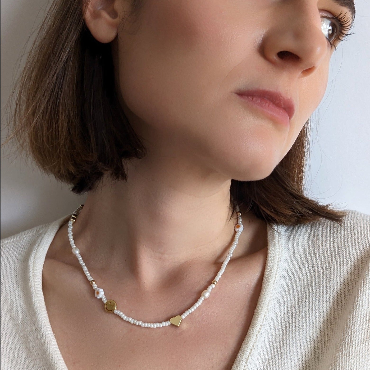 Pretti.Cool Beaded Charm Necklace