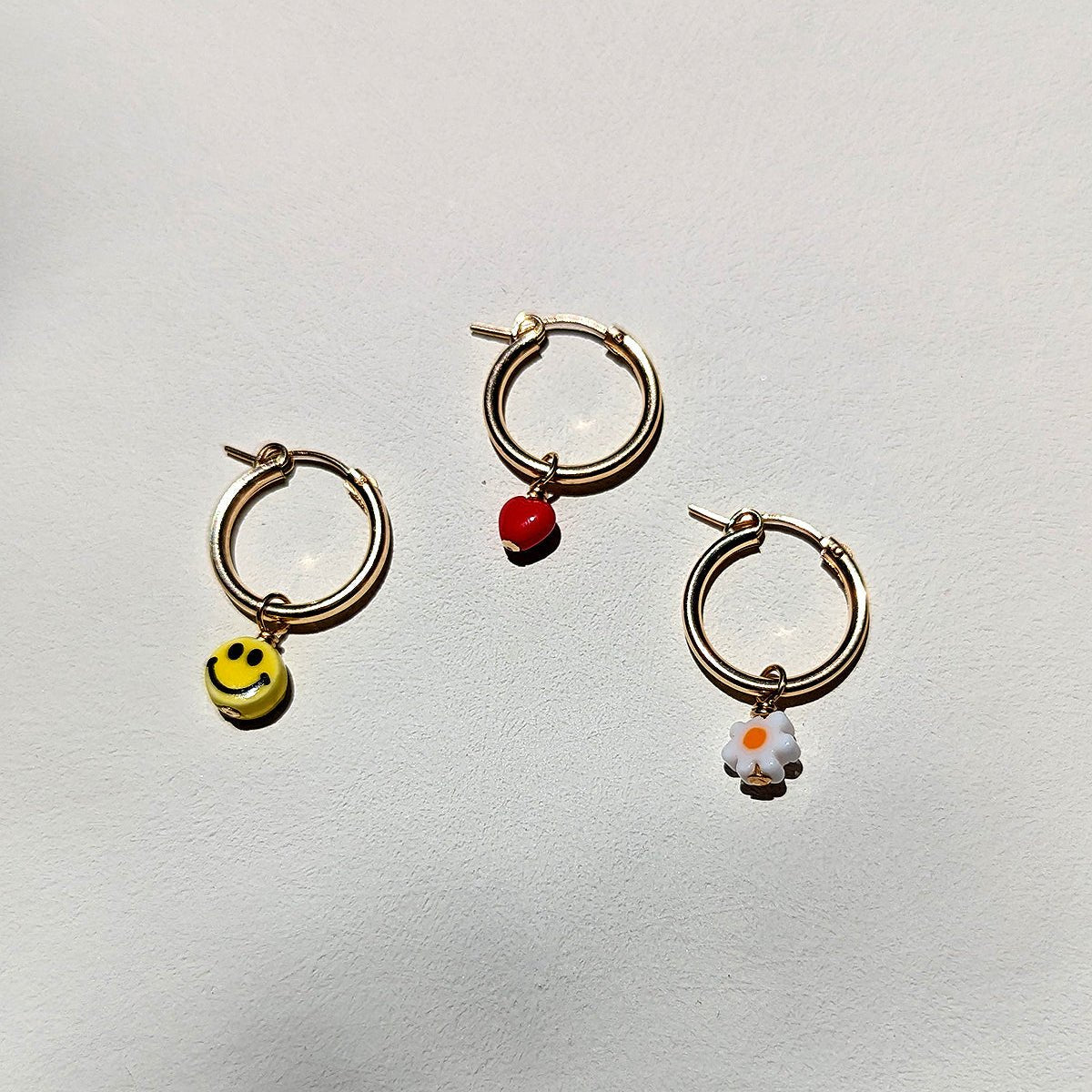 Pretti.Cool Charm Hoop Earrings | Smilies