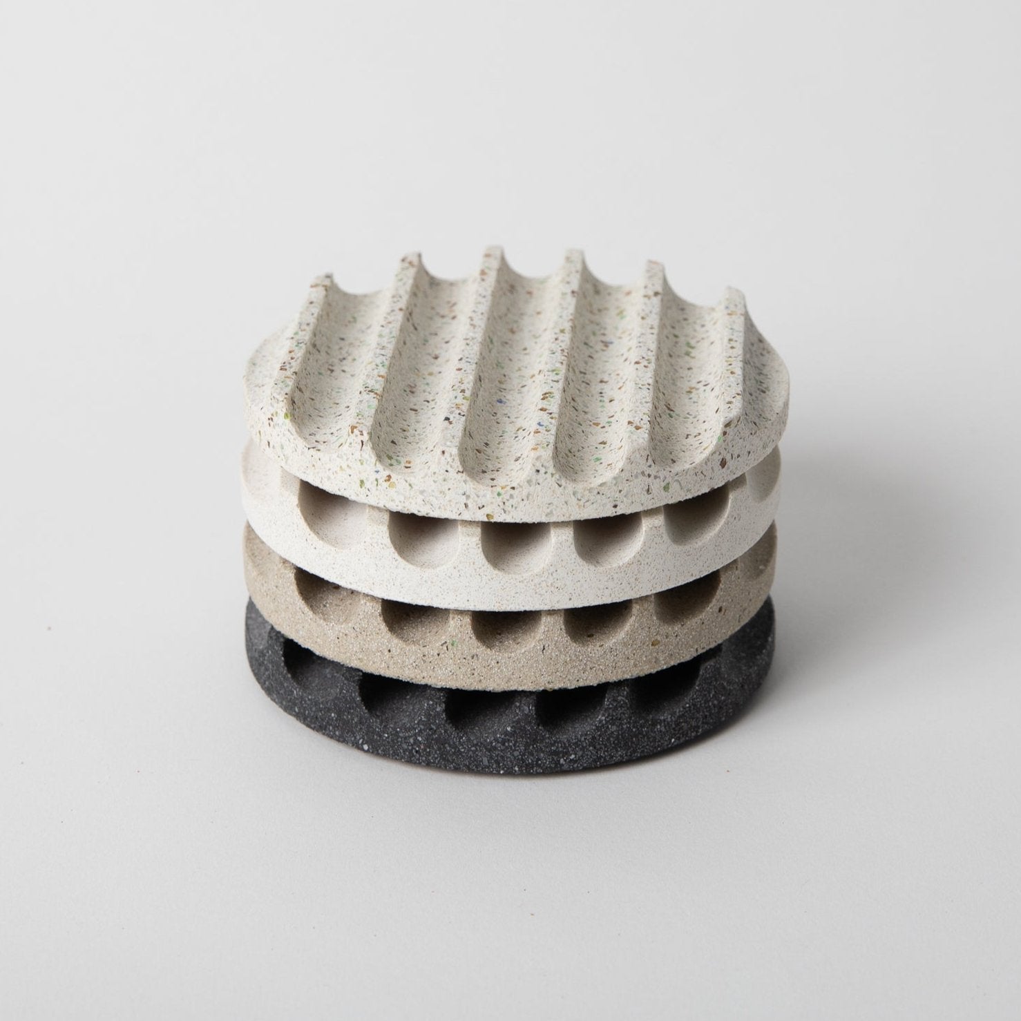 Pretti.Cool Coaster Set | Terrazzo Grey Scale