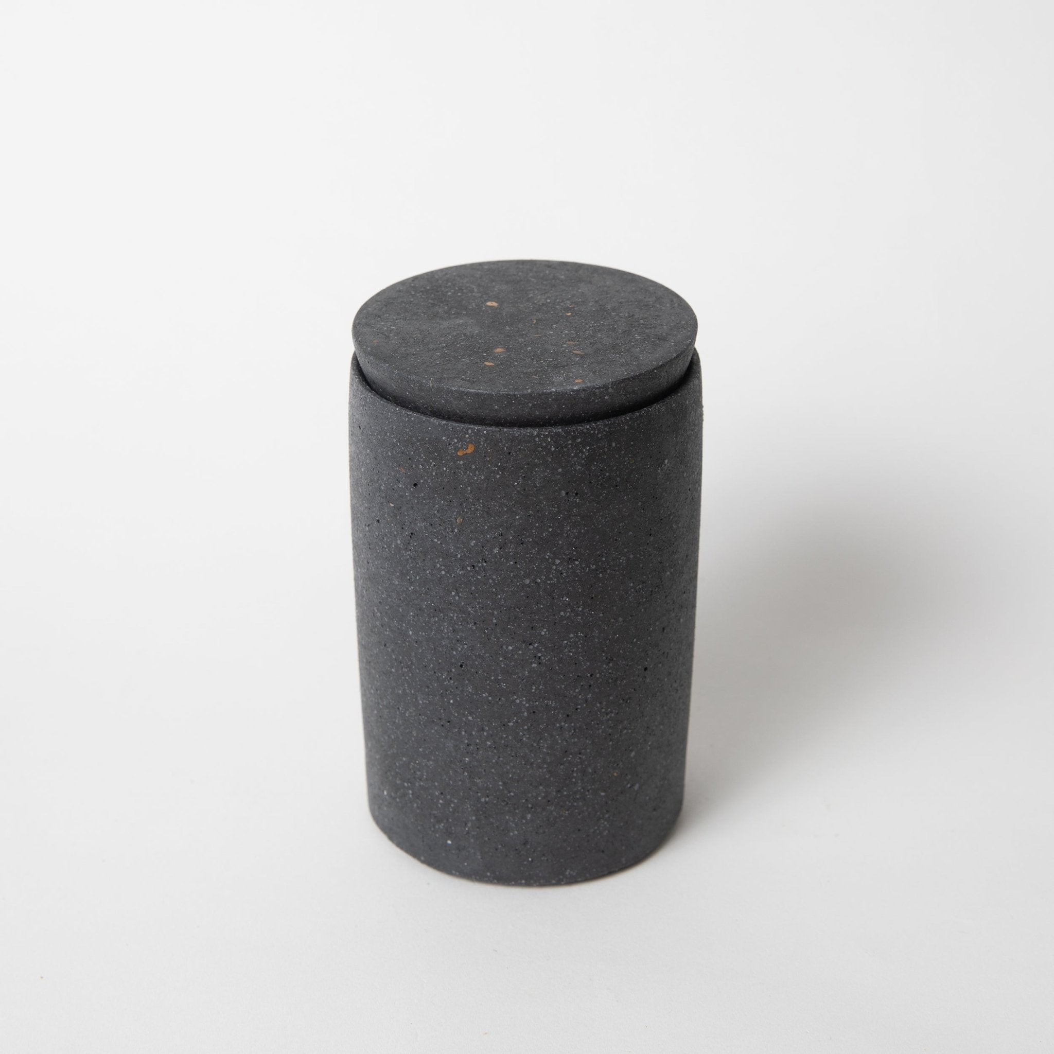 Pretti.Cool Cotton Swab Holder | Black Terrazzo