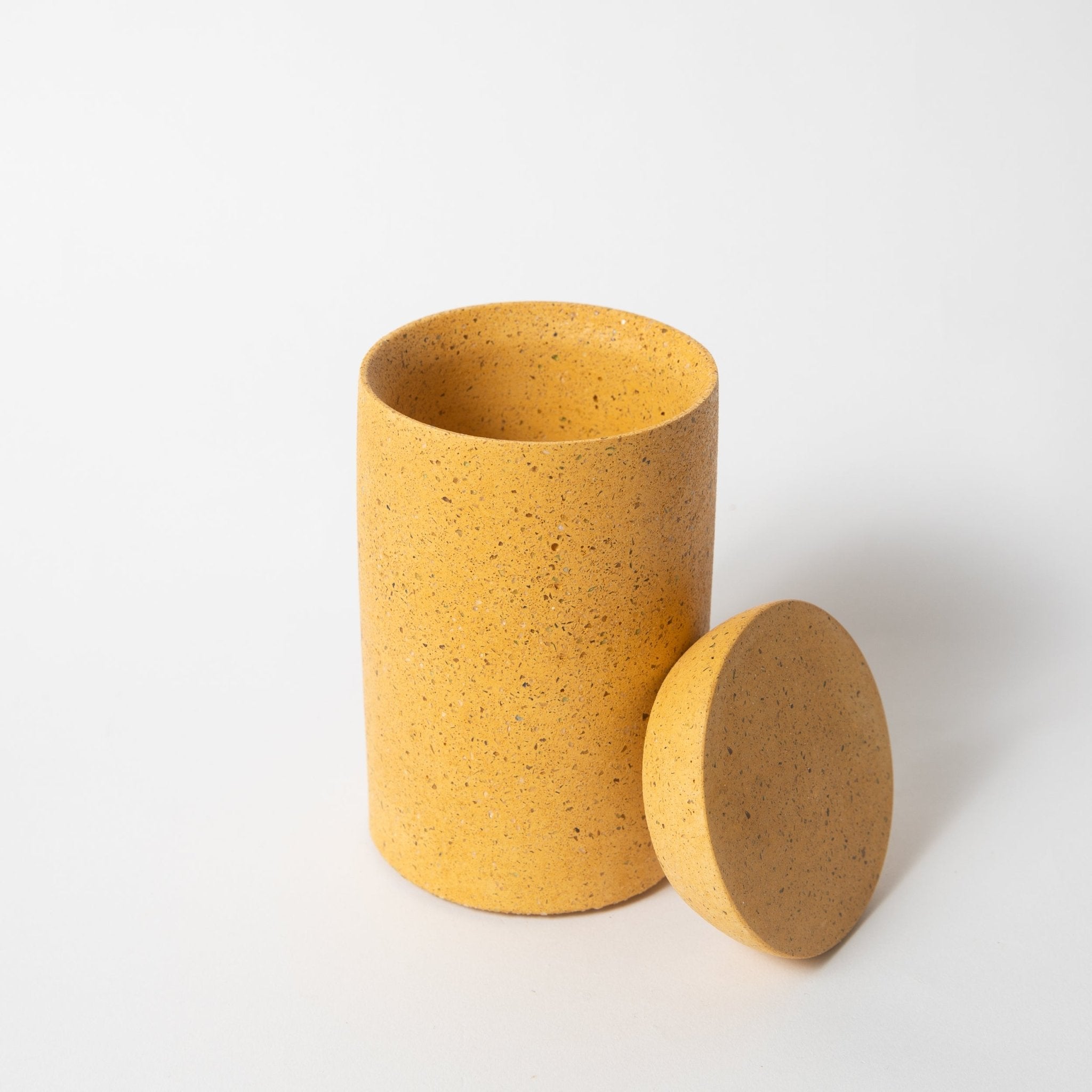 Pretti.Cool Cotton Swab Holder | Marigold Terrazzo