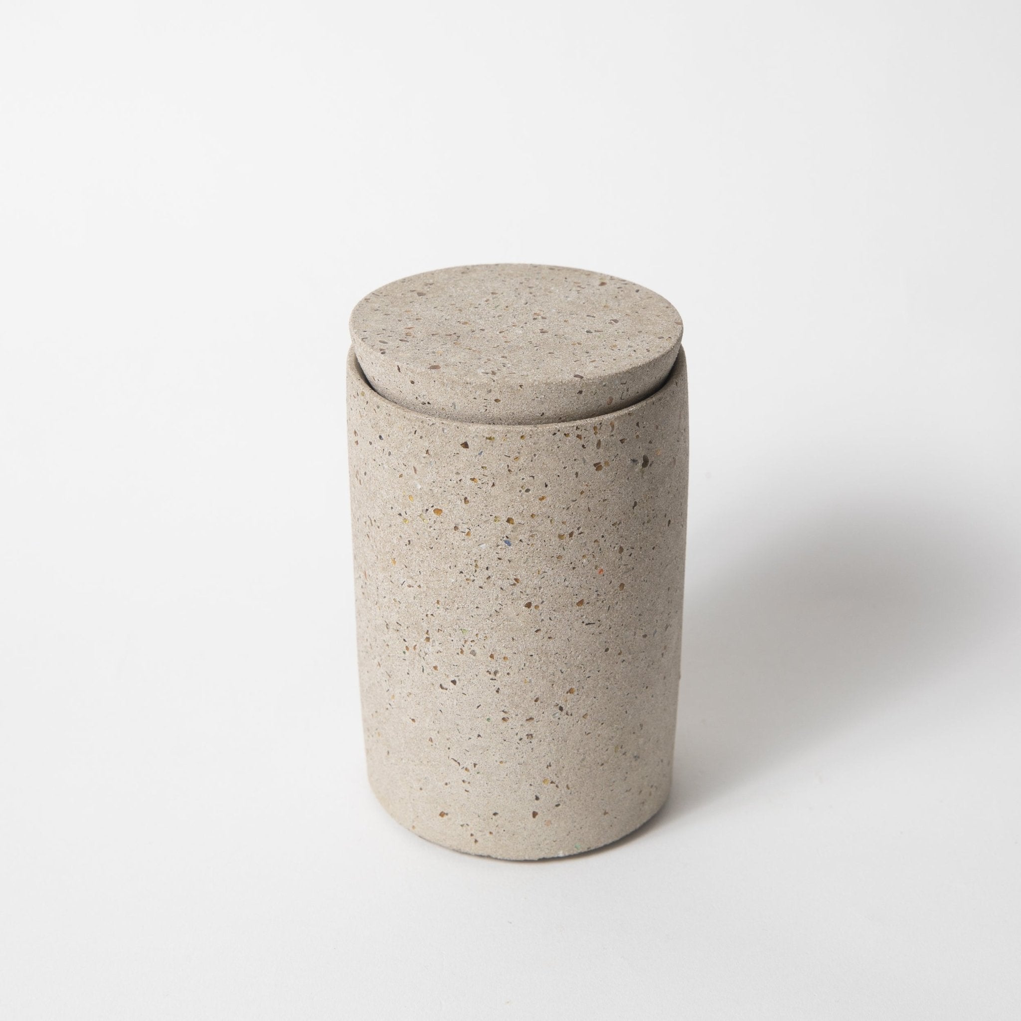 Pretti.Cool Cotton Swab Holder | Natural Terrazzo