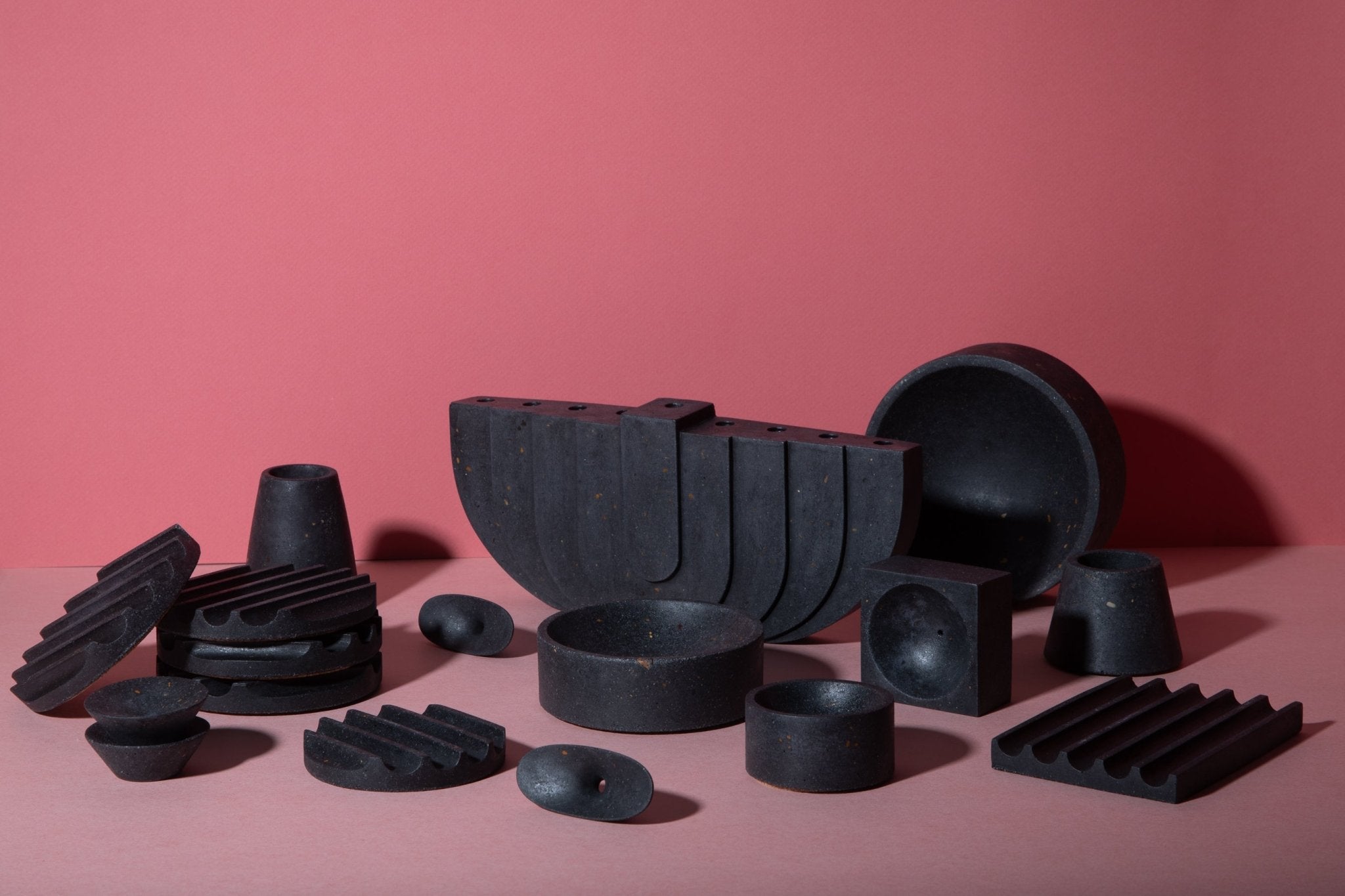 Pretti.Cool Menorah | Black Terrazzo