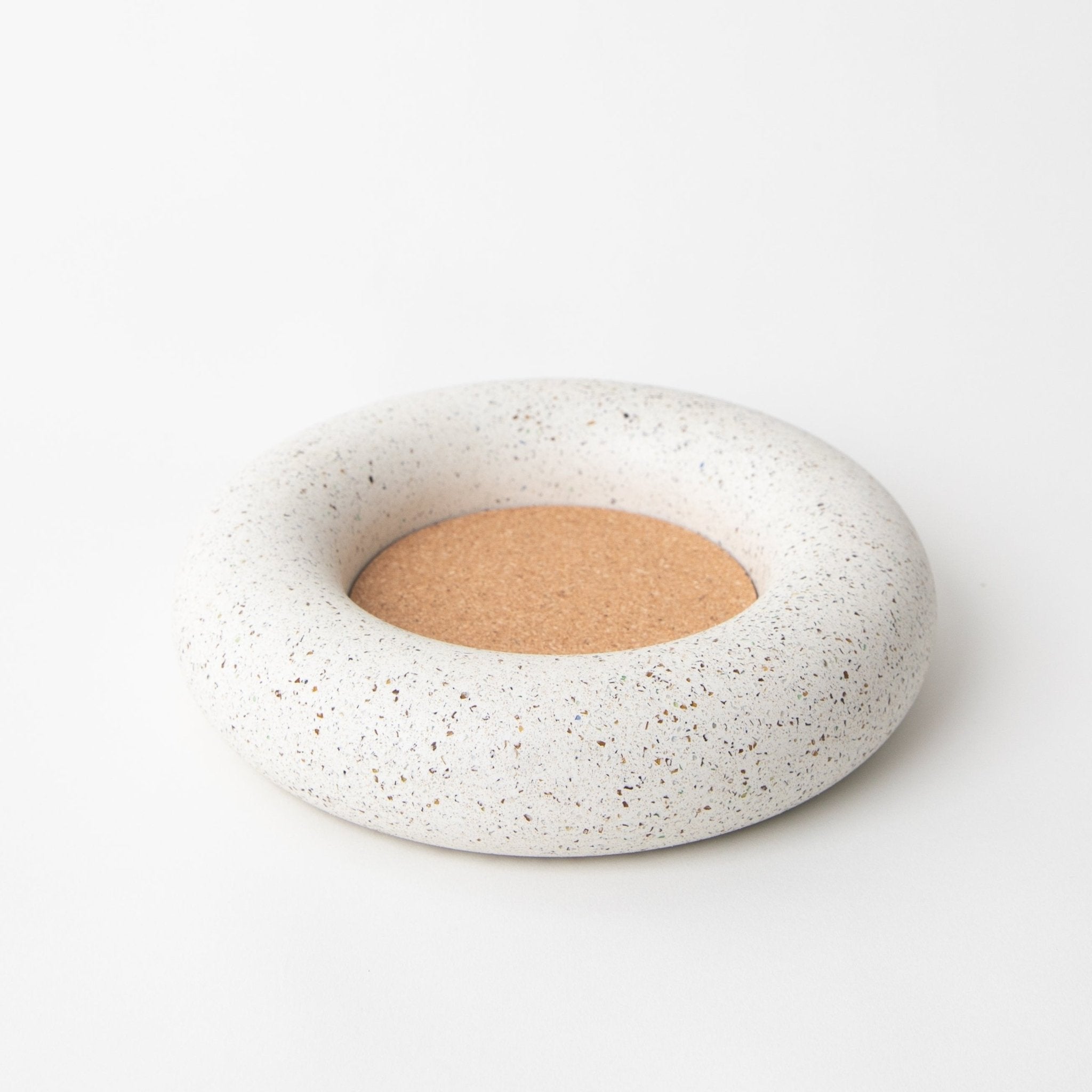 Pretti.Cool Wine Bottle Coaster | White Terrazzo