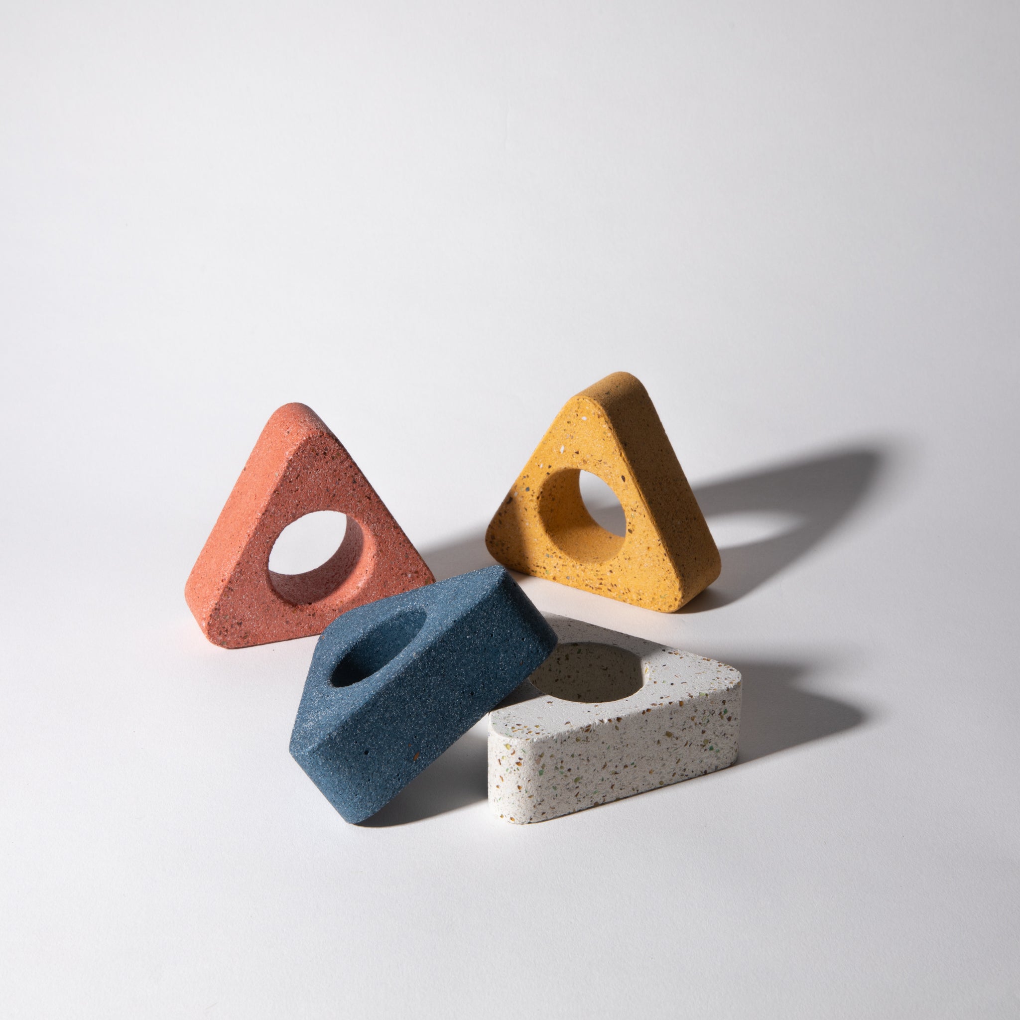 Pretti.Cool Napkin Ring Set | Terrazzo Primaries