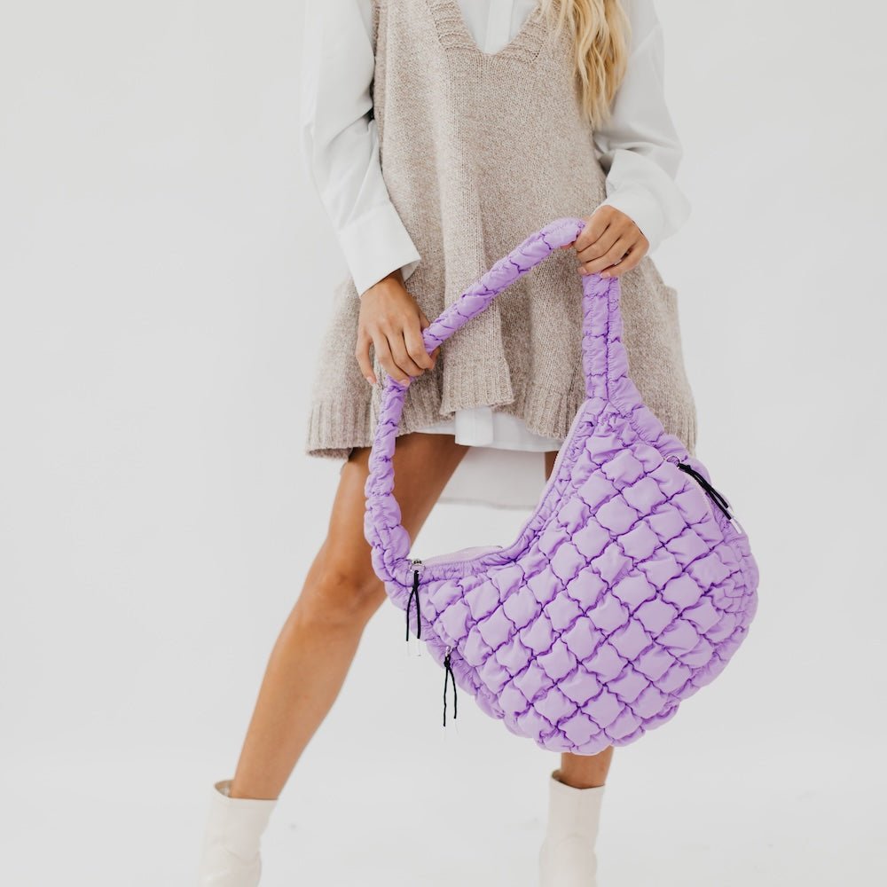 Pretty Simple Carmen Quilted Hobo Tote Bag