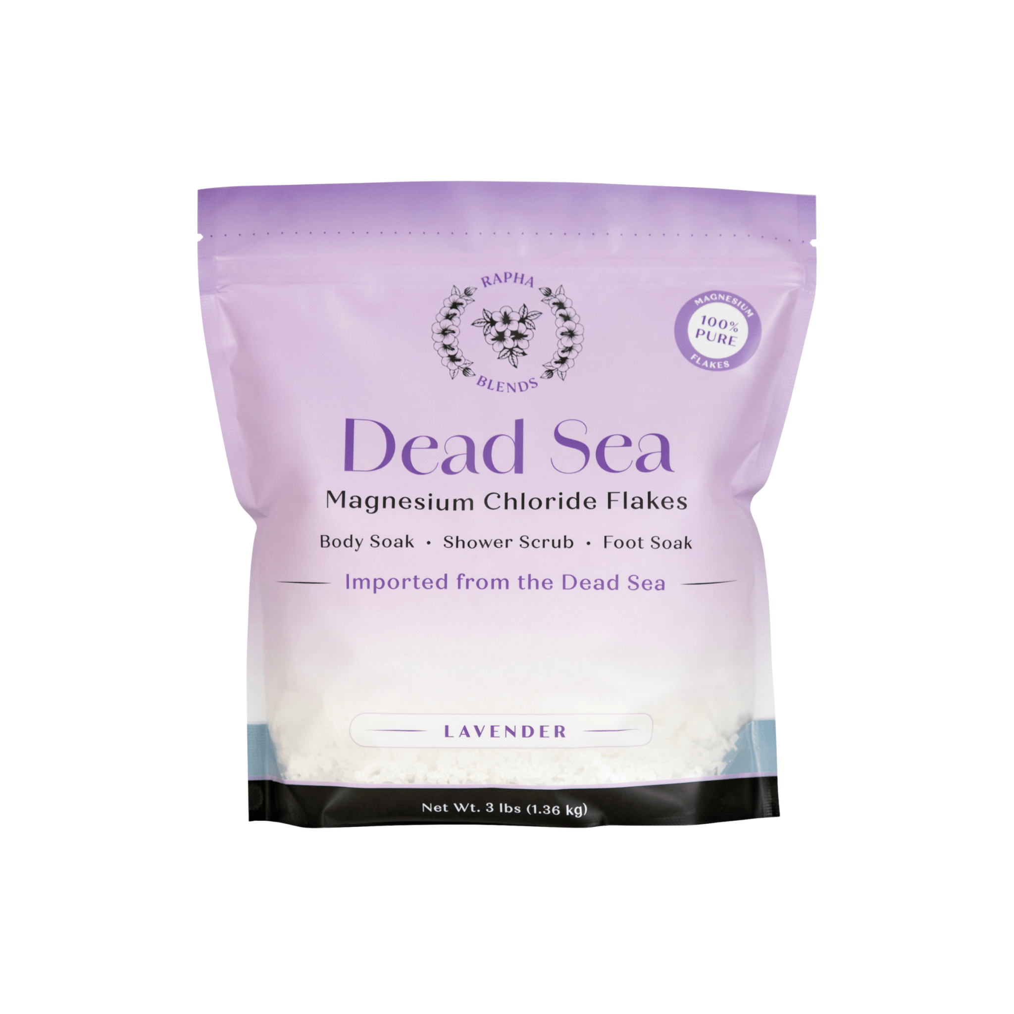 Rapha Blends Pure Dead Sea Magnesium Chloride Flakes