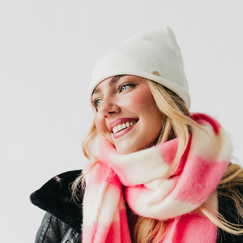 Rolled Edge, Cashmere Beanie