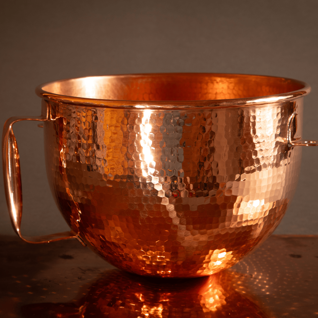 Sertodo Copper Mixing Bowl for KitchenAid Lift Stand Mixers - fits most 5, 6, 7, and 8 quart Mixer models