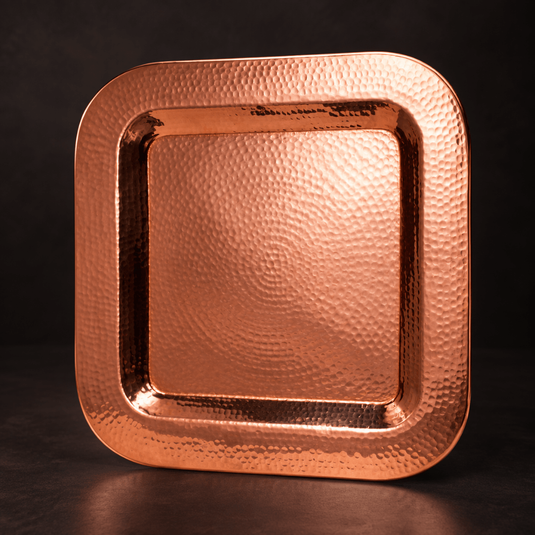 Sertodo Copper Thessaly Square Platter