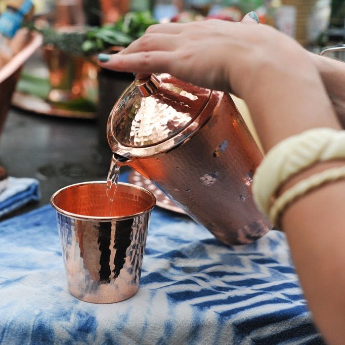 Sertodo Gangotri Copper Water Pitcher with Lid