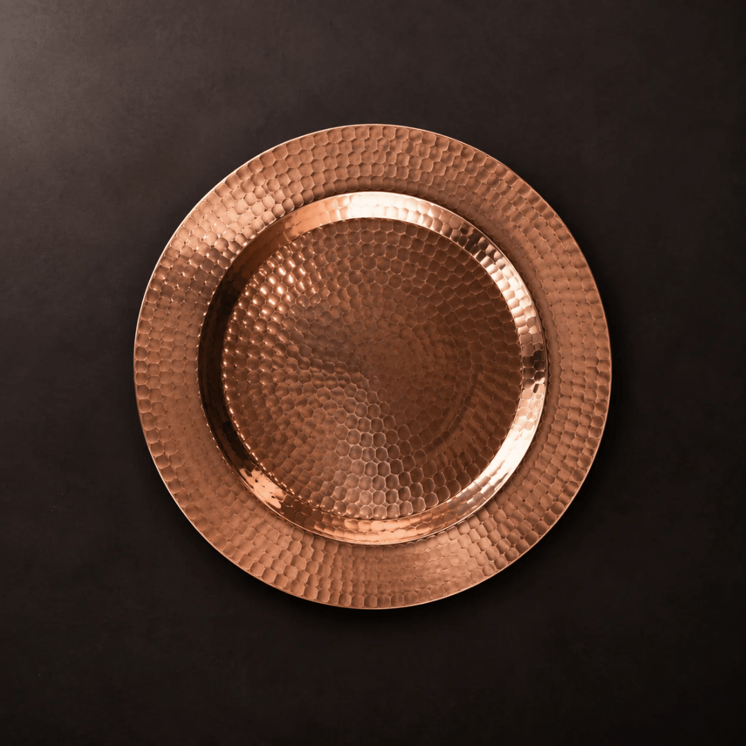 Sertodo Thessaly 12 Inch Copper Charger Plate