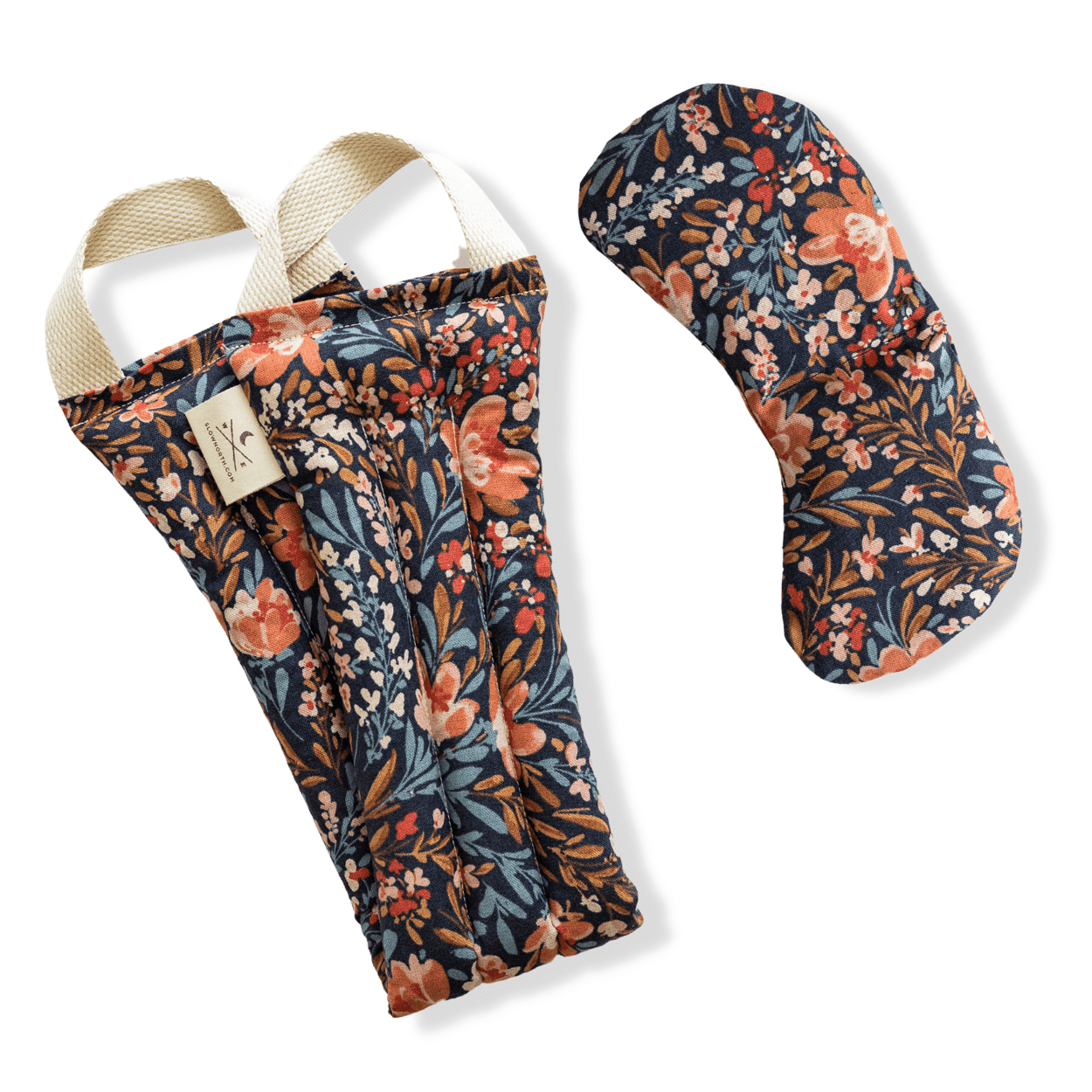Slow North Eye Mask + Neck Wrap Bundle - Pom Blossom