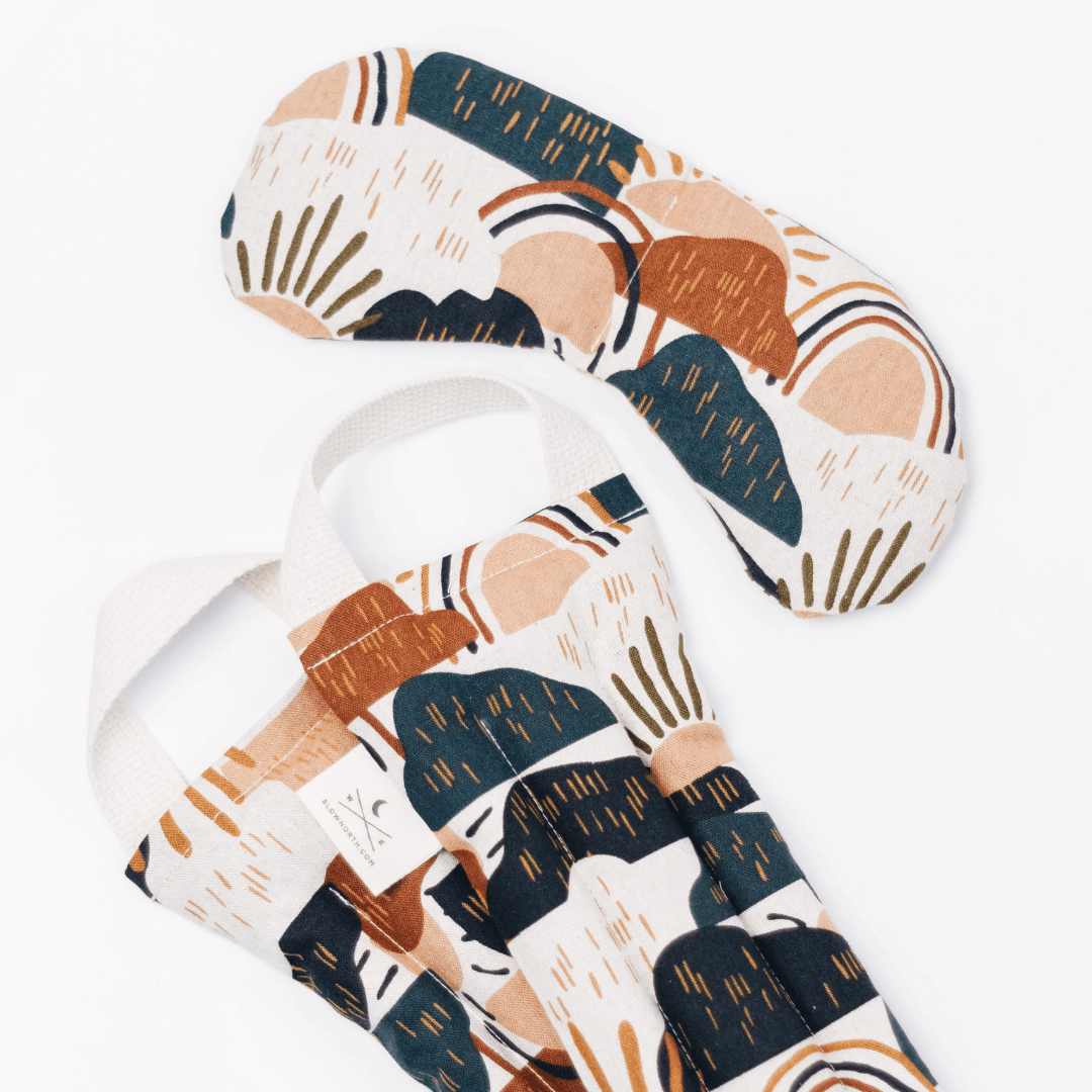 Slow North Eye Mask + Neck Wrap Bundle - Rainbow Hill