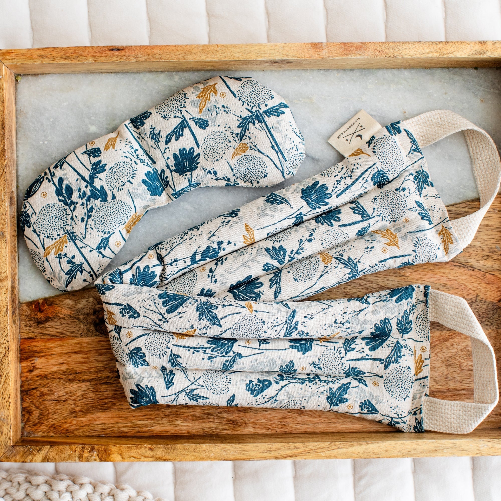 Slow North Eye Mask + Neck Wrap Bundle - Wander Field