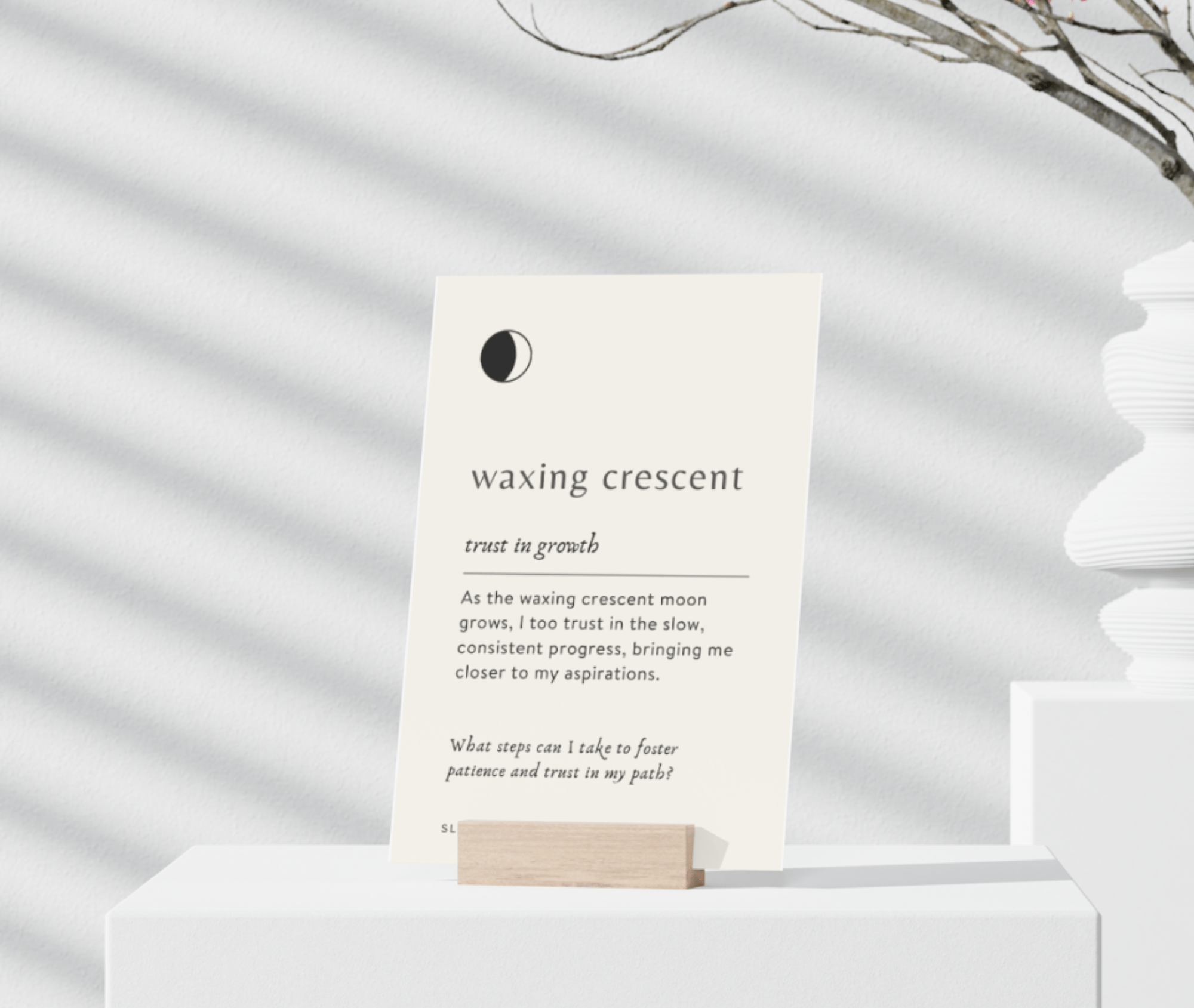 Slow North Lunar Reflections - Moon Phase Deck