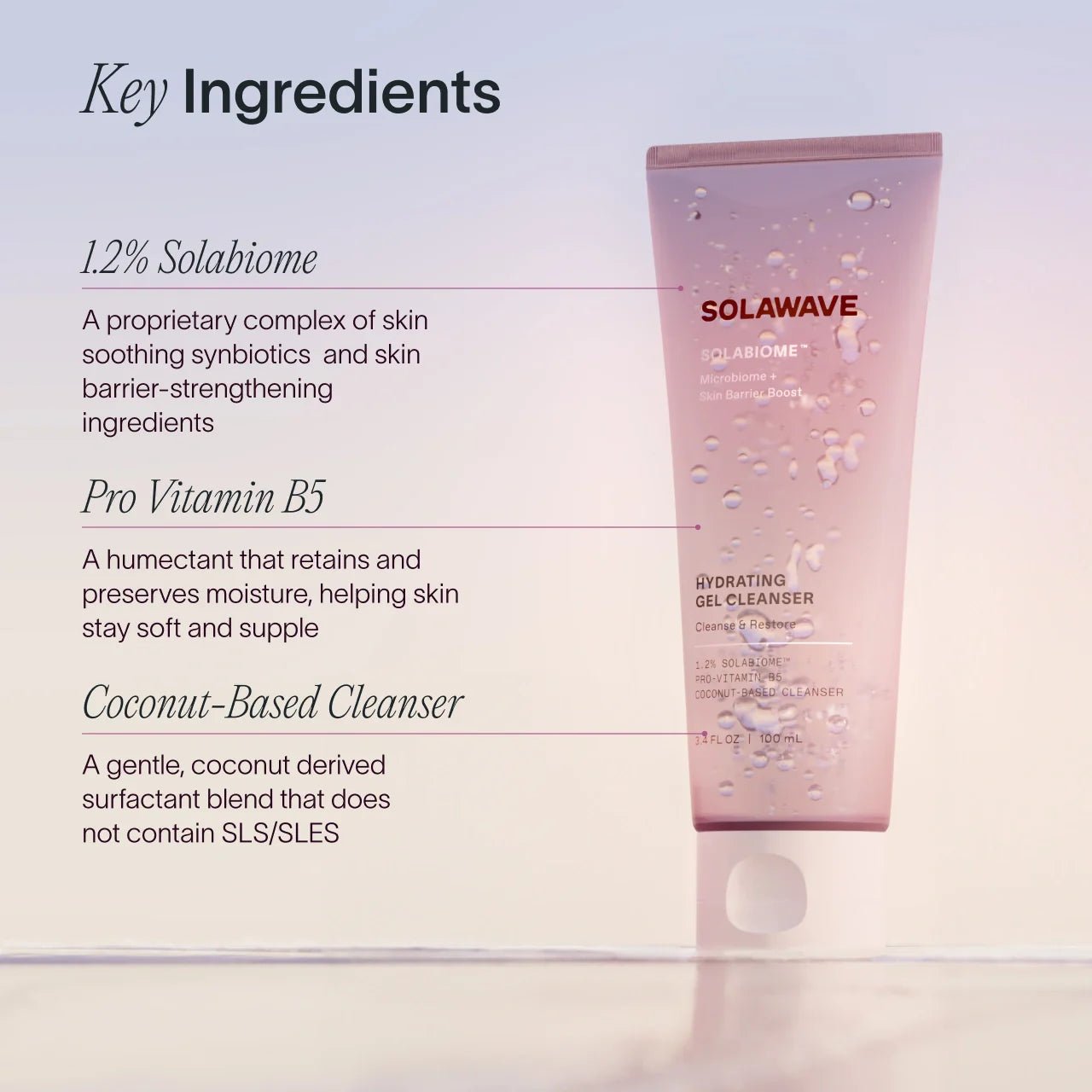 Solawave Pre - & Probiotic Hydrating Gel Cleanser