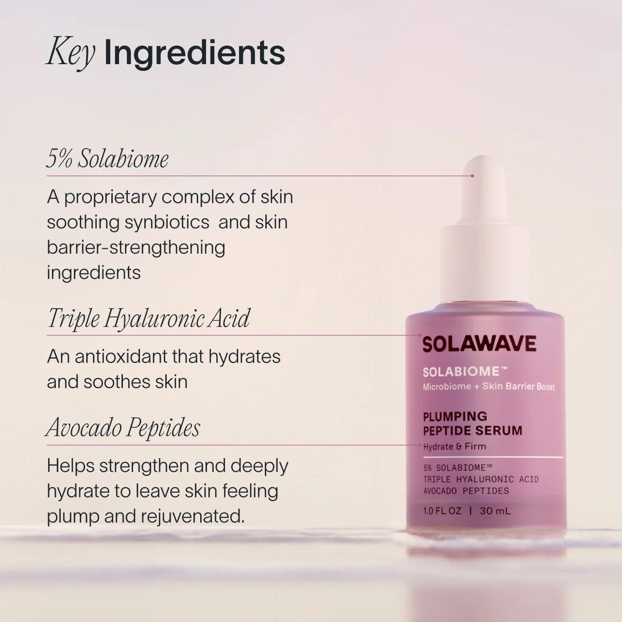 Solawave Pre- & Probiotic Plumping Peptide Serum