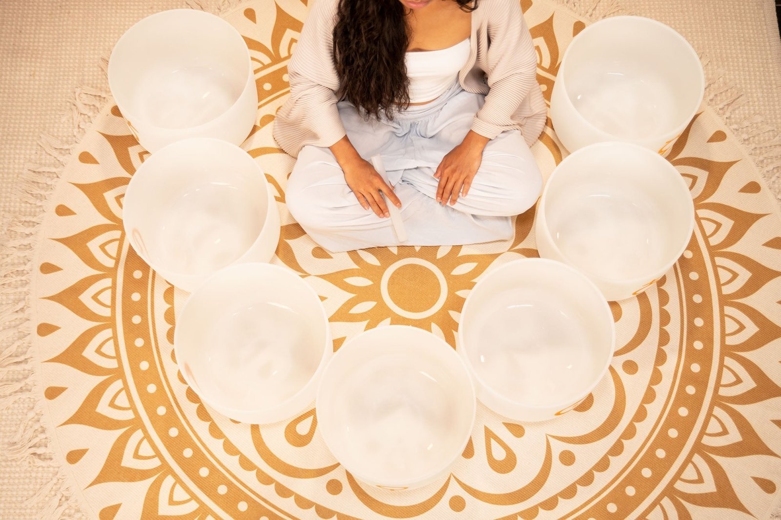 Sound Healing LAB 7 Planetary Crystal Singing Bowls - Cosmic Chakra Set