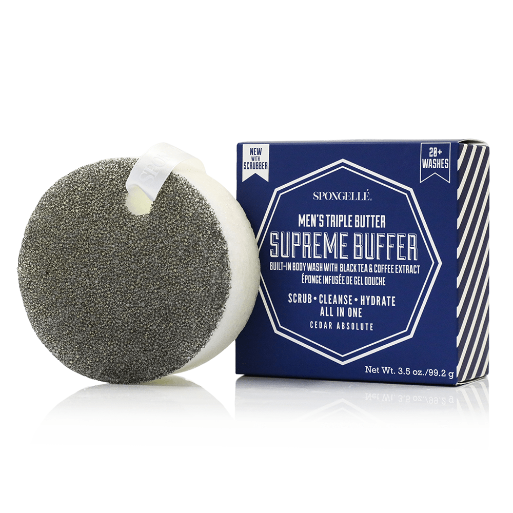 Spongellé 20+ Men's Supreme Buffer | Black Scrubber