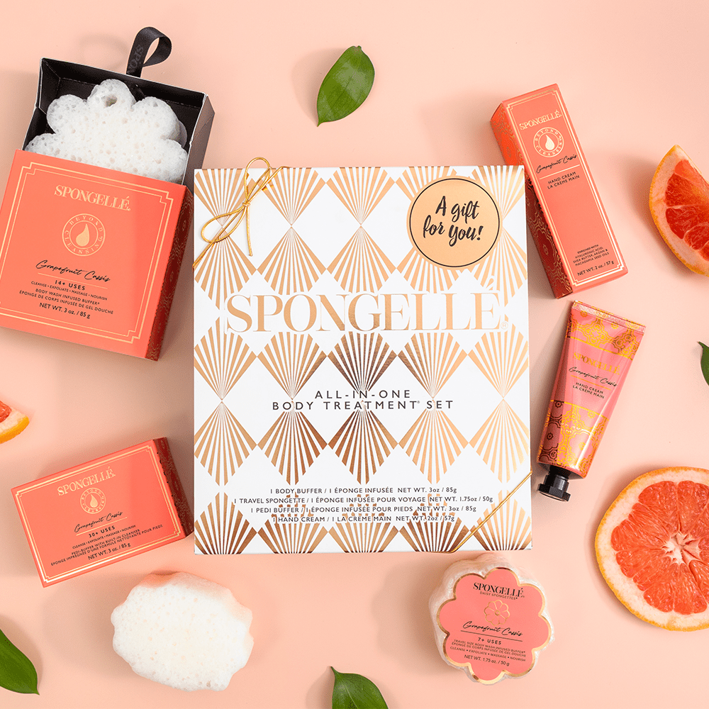 Spongellé Grapefruit Cassis | Daisy Gift Set