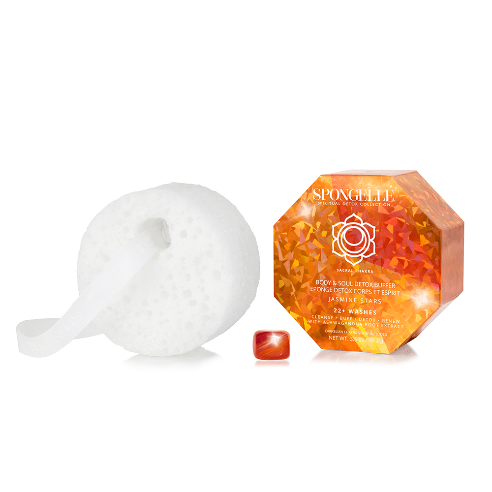 Spongellé Jasmine Stars | Spiritual Detox (Carnelian)