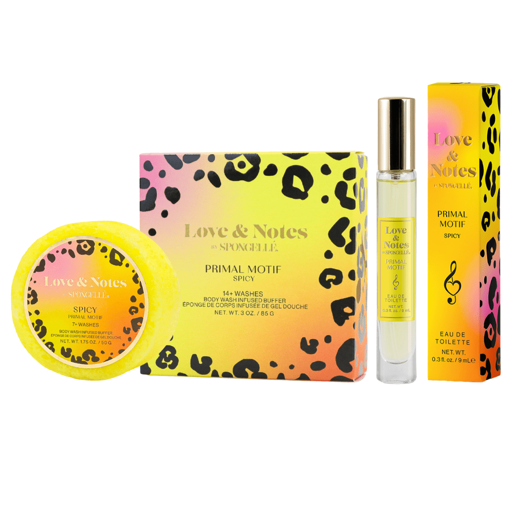Spongellé Primal Motif Love & Notes Trio Set