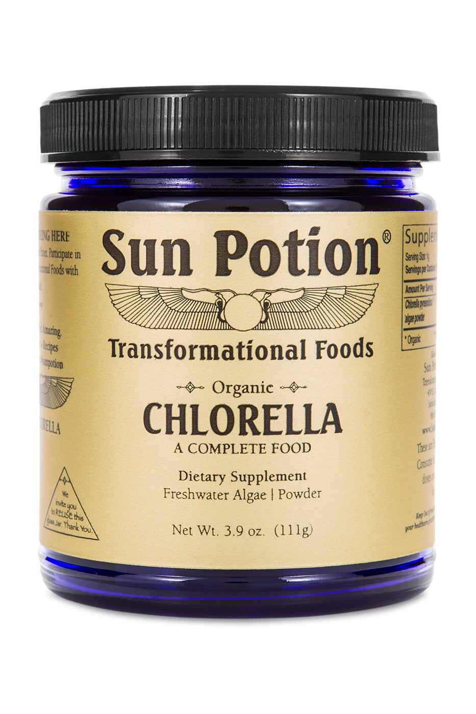 Sun Potion Chlorella Powder (Organic, Sound Processed)