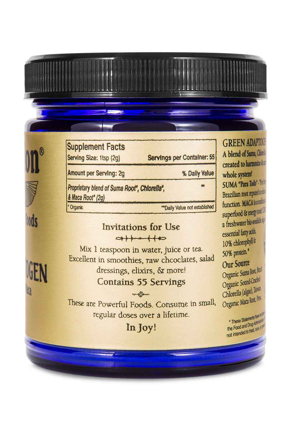 Sun Potion Green Adaptogen (Suma, Maca, Chlorella Blend)