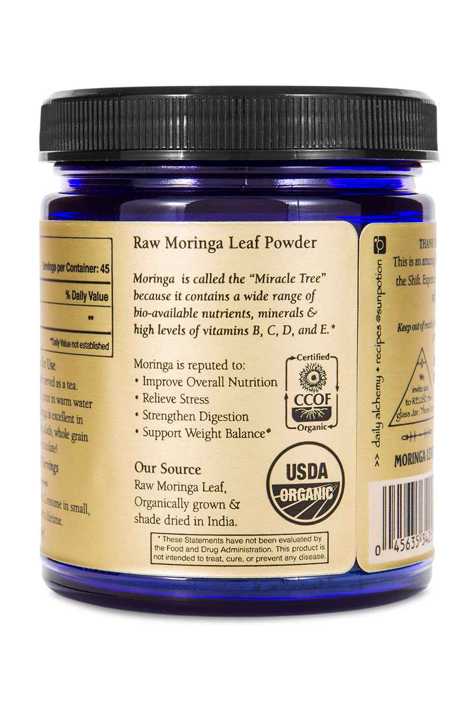 Sun Potion Moringa Leaf Powder (Organic)