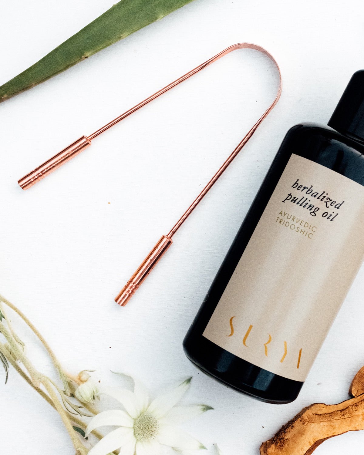 Surya Copper Tongue Scraper