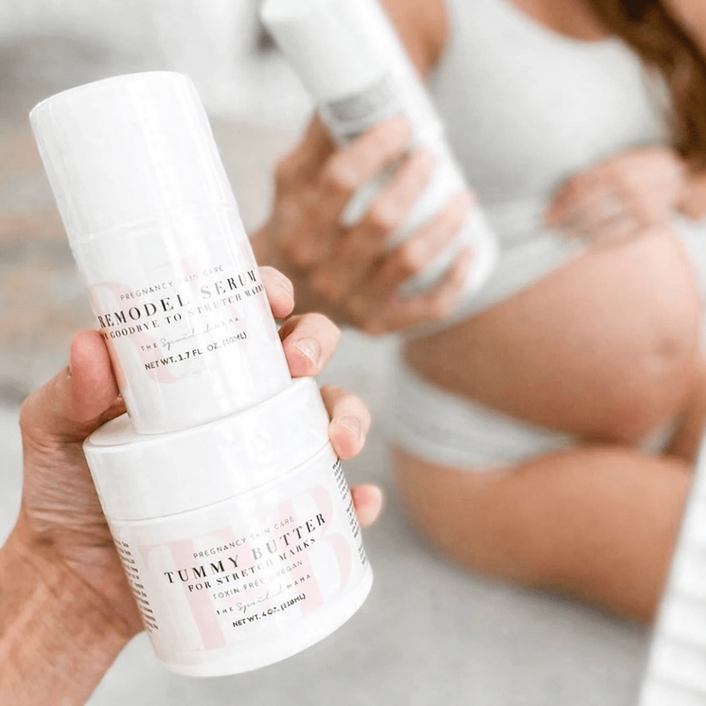 The Spoiled Mama Tummy Butter and ReModel Serum Stretch Mark Duo