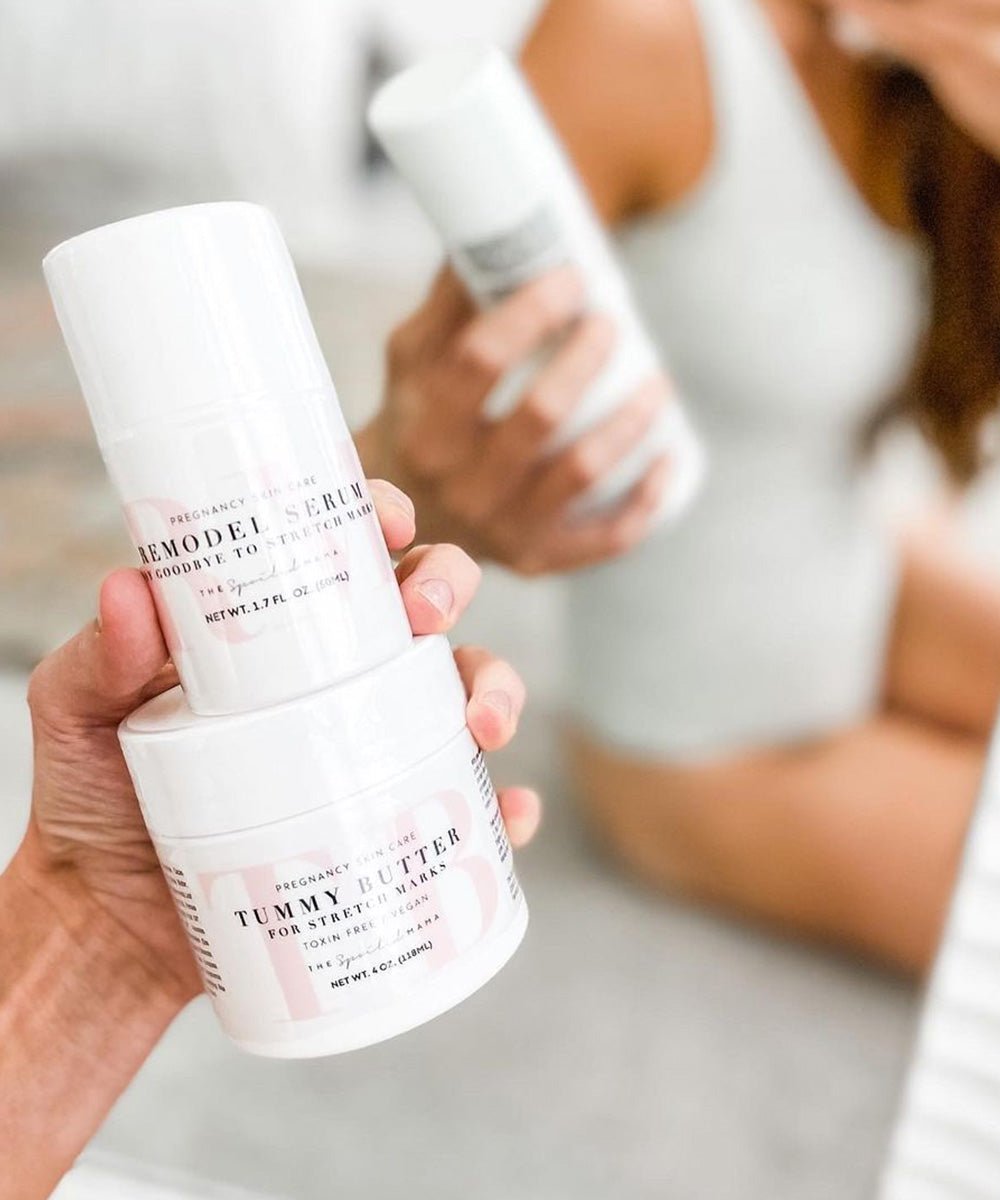 The Spoiled Mama Tummy Butter and ReModel Serum Stretch Mark Duo